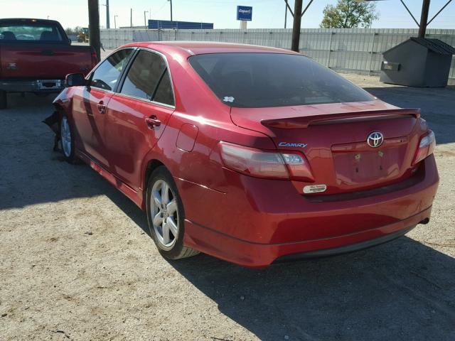 4T1BE46K77U141169 - 2007 TOYOTA CAMRY NEW RED photo 3