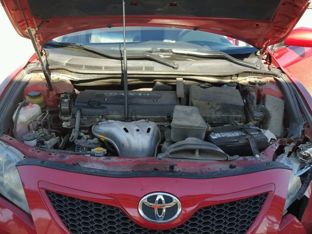 4T1BE46K77U141169 - 2007 TOYOTA CAMRY NEW RED photo 7