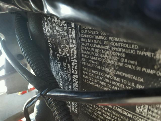 5VPDW36NXE3031185 - 2014 VICTORY MOTORCYCLES CROSS COUN أحمر صورة 10