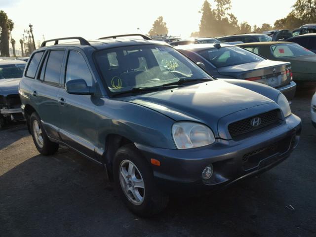 KM8SC13D52U201145 - 2002 HYUNDAI SANTA FE G GREEN photo 1