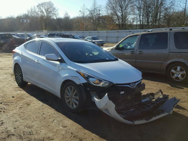 5NPDH4AE8FH578015 - 2015 HYUNDAI ELANTRA SE WHITE photo 1