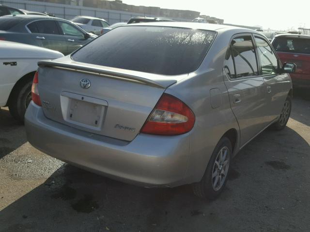 JT2BK12U120058963 - 2002 TOYOTA PRIUS SILVER photo 4