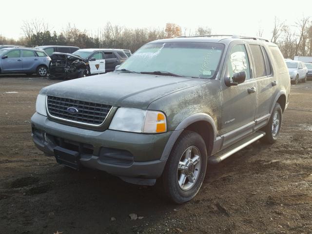 1FMZU73E12UB61556 - 2002 FORD EXPLORER X GREEN photo 2