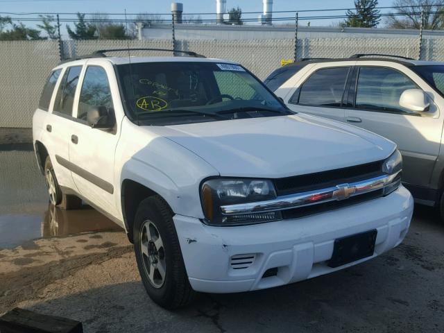 1GNDT13S352341875 - 2005 CHEVROLET TRAILBLAZE WHITE photo 1