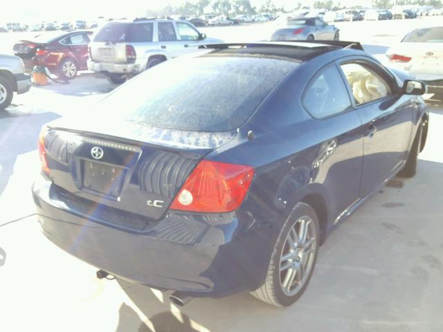 JTKDE177260112229 - 2006 TOYOTA SCION TC BLUE photo 4