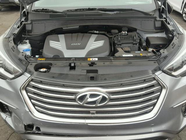 KM8SR4HF0HU246898 - 2017 HYUNDAI SANTA FE S GRAY photo 7