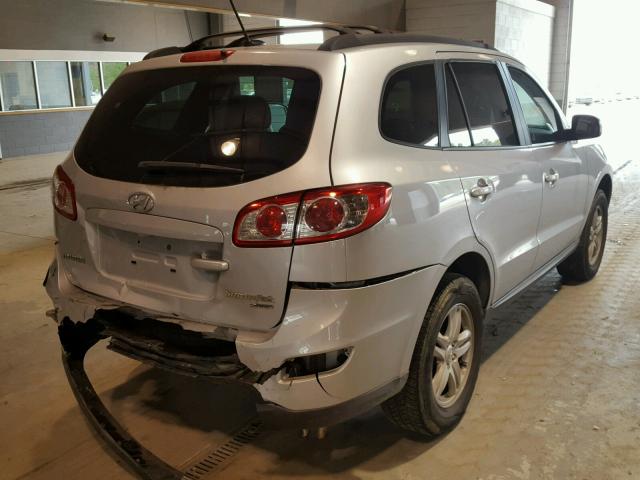 5NMSGDAB7AH411456 - 2010 HYUNDAI SANTA FE G SILVER photo 4