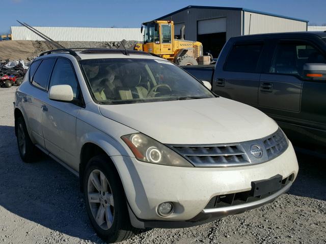 JN8AZ08T87W500864 - 2007 NISSAN MURANO SL WHITE photo 1