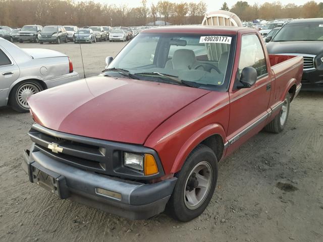 1GCCS14Z2R8140877 - 1994 CHEVROLET S TRUCK S1 RED photo 2