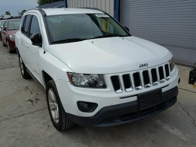 1C4NJDBB6ED774245 - 2014 JEEP COMPASS SP WHITE photo 1