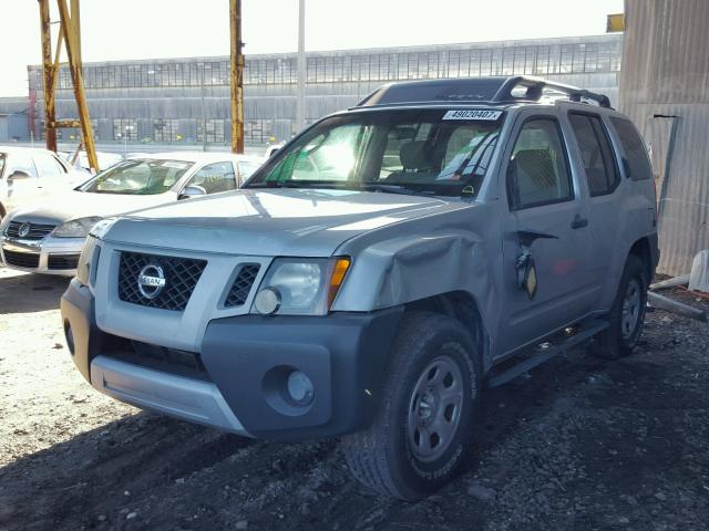 5N1AN08U49C512977 - 2009 NISSAN XTERRA OFF SILVER photo 2