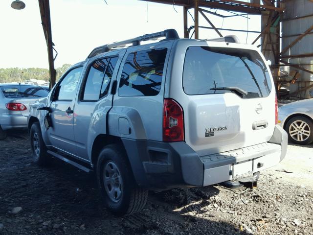 5N1AN08U49C512977 - 2009 NISSAN XTERRA OFF SILVER photo 3