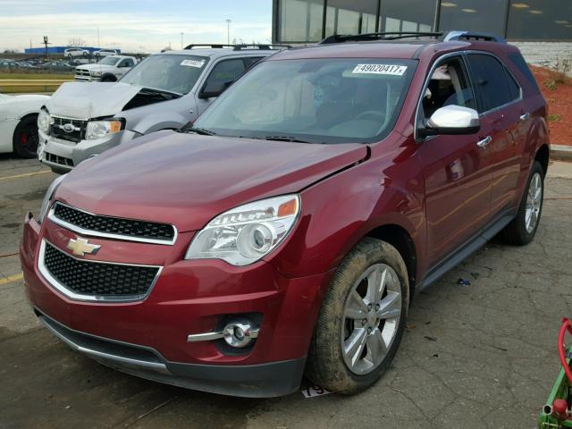 2CNFLFEYXA6333877 - 2010 CHEVROLET EQUINOX LT RED photo 2