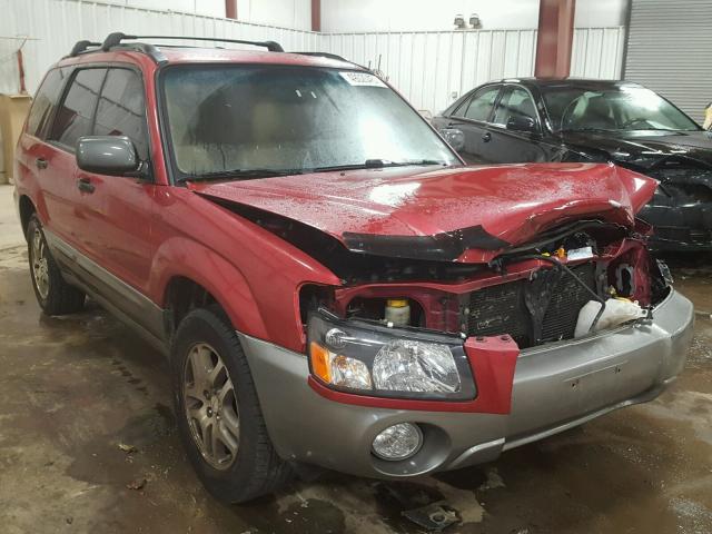 JF1SG67675H727457 - 2005 SUBARU FORESTER 2 MAROON photo 1