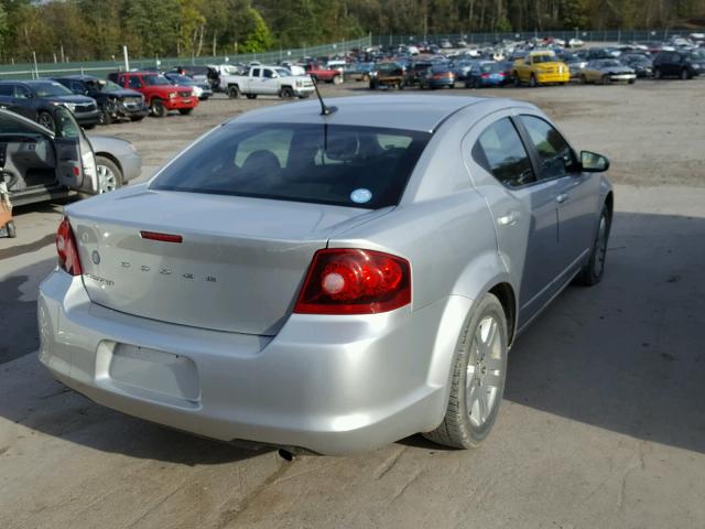 1B3BD4FB5BN586909 - 2011 DODGE AVENGER EX SILVER photo 4