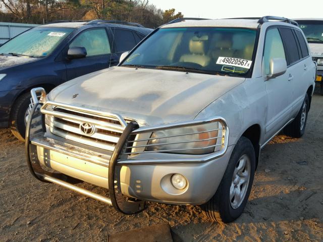 JTEGD21A840085841 - 2004 TOYOTA HIGHLANDER SILVER photo 2