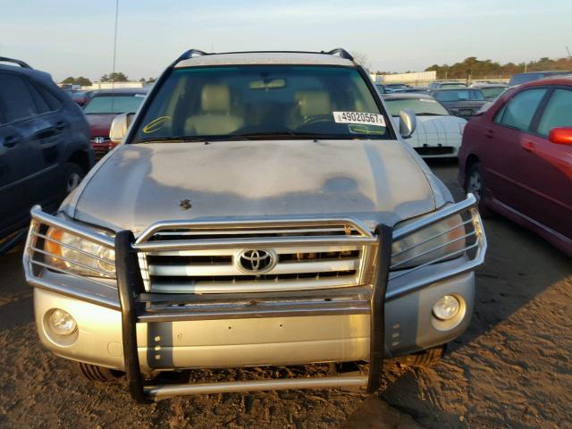 JTEGD21A840085841 - 2004 TOYOTA HIGHLANDER SILVER photo 9