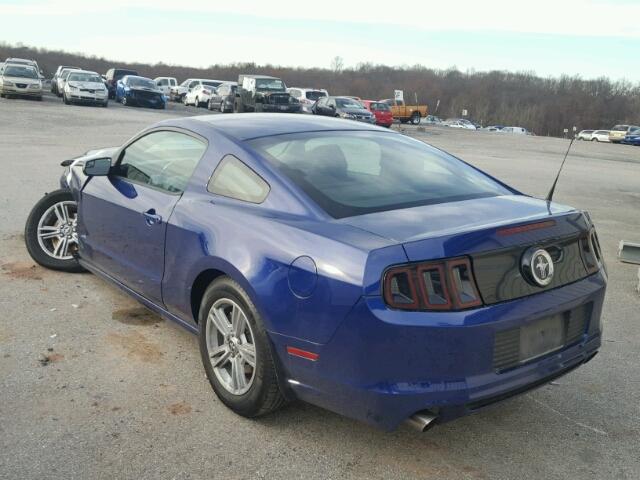 1ZVBP8AM5E5303142 - 2014 FORD MUSTANG PURPLE photo 3