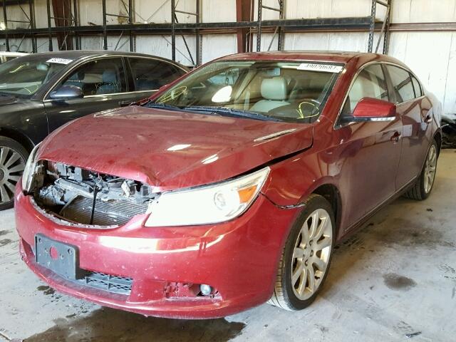 1G4GE5ED3BF100758 - 2011 BUICK LACROSSE C MAROON photo 2