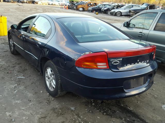 2B3HD46R04H667772 - 2004 DODGE INTREPID S BLUE photo 3