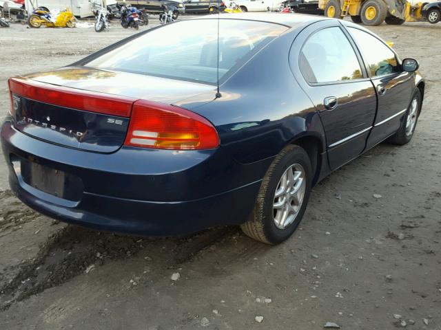 2B3HD46R04H667772 - 2004 DODGE INTREPID S BLUE photo 4