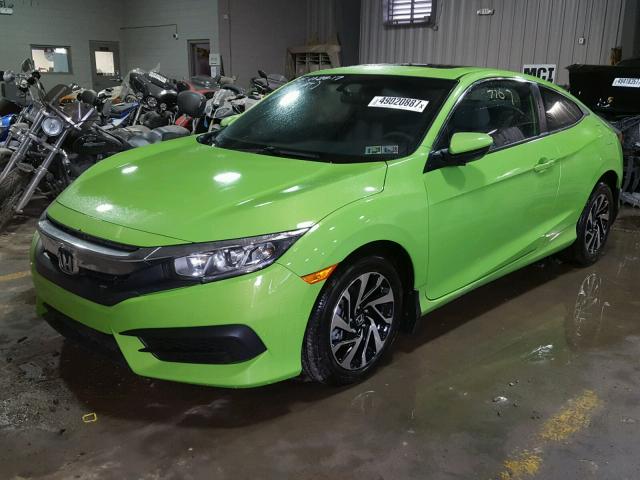 2HGFC4B0XHH303706 - 2017 HONDA CIVIC LX GREEN photo 2