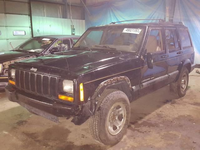 1J4FF68S8XL586547 - 1999 JEEP CHEROKEE S GREEN photo 2