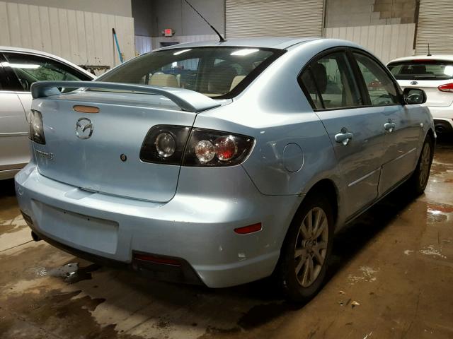 JM1BK32F681804864 - 2008 MAZDA 3 I BLUE photo 4