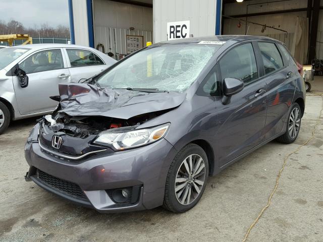 3HGGK5G87FM732991 - 2015 HONDA FIT EX GRAY photo 2