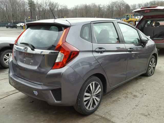 3HGGK5G87FM732991 - 2015 HONDA FIT EX GRAY photo 4