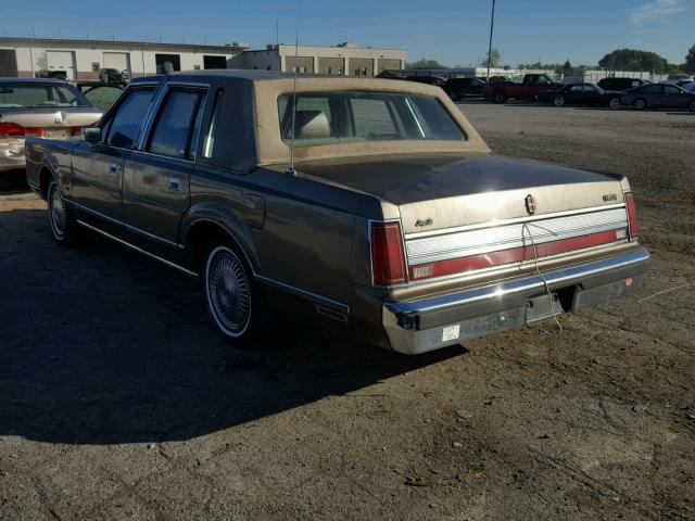 1LNBM81F5KY725835 - 1989 LINCOLN TOWN CAR BROWN photo 3