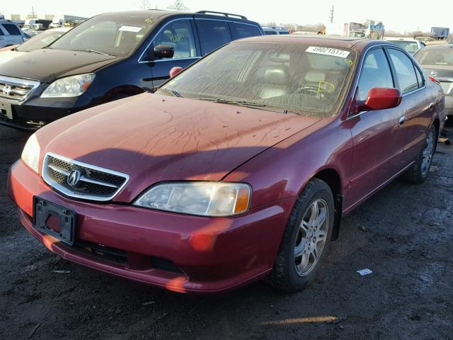 19UUA5667YA014444 - 2000 ACURA 3.2TL RED photo 2