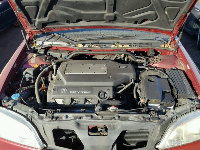 19UUA5667YA014444 - 2000 ACURA 3.2TL RED photo 7