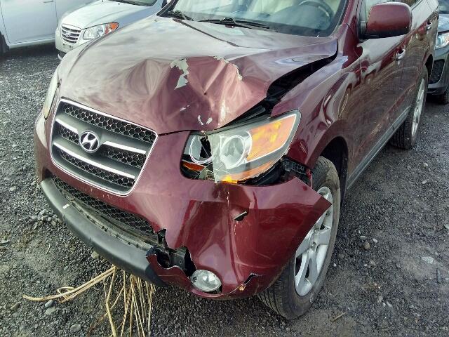 5NMSH73E19H244772 - 2009 HYUNDAI SANTA FE S MAROON photo 9