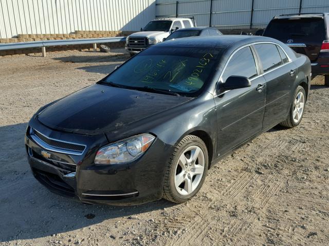1G1ZG57B29F196744 - 2009 CHEVROLET MALIBU LS BLACK photo 2