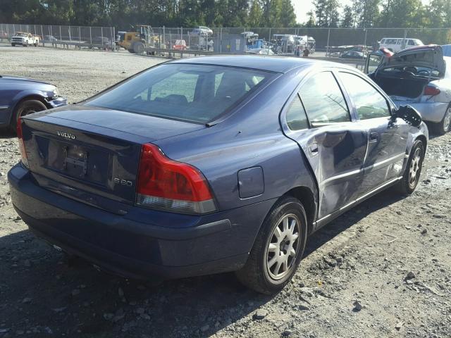 YV1RS61R922157948 - 2002 VOLVO S60 BLUE photo 4