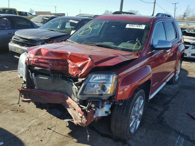 2GKFLZE35D6190016 - 2013 GMC TERRAIN DE MAROON photo 2