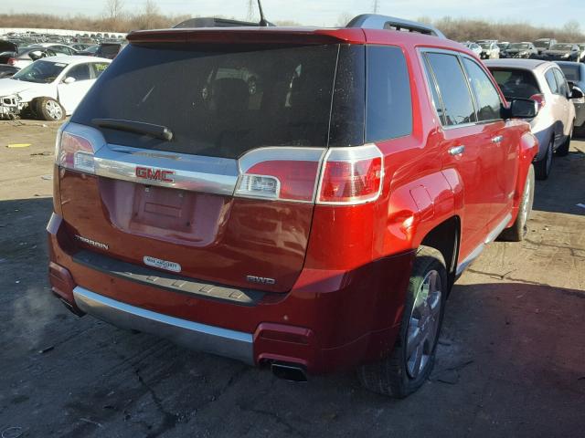 2GKFLZE35D6190016 - 2013 GMC TERRAIN DE MAROON photo 4