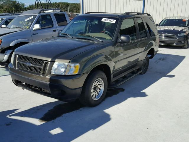 1FMYU60E21UC39853 - 2001 FORD EXPLORER S GREEN photo 2