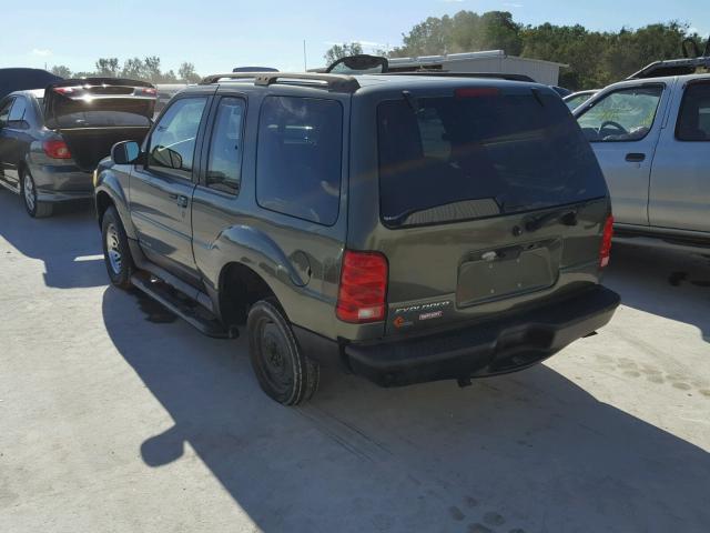 1FMYU60E21UC39853 - 2001 FORD EXPLORER S GREEN photo 3