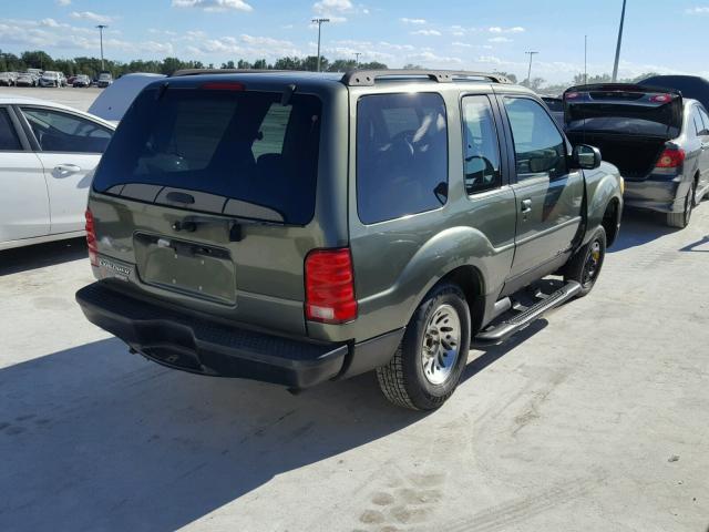 1FMYU60E21UC39853 - 2001 FORD EXPLORER S GREEN photo 4