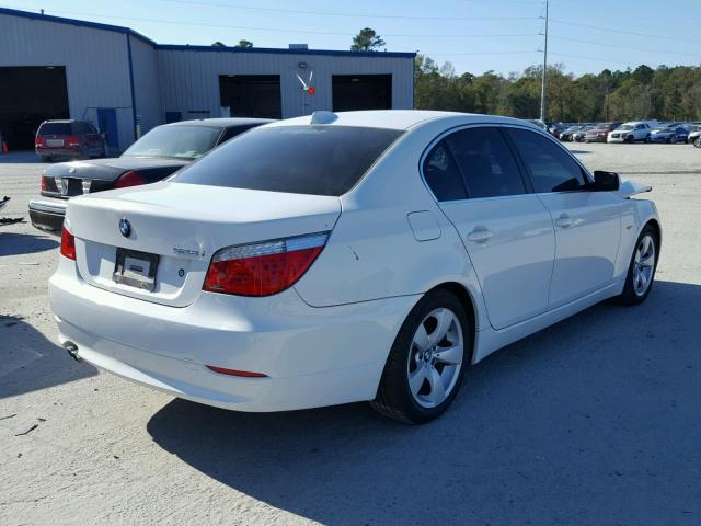 WBANU53508C117017 - 2008 BMW 528 I WHITE photo 4