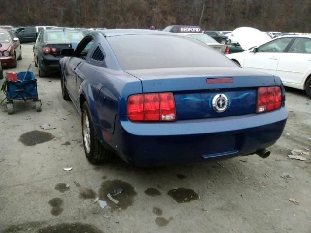 1ZVFT80N175305383 - 2007 FORD MUSTANG BLUE photo 3