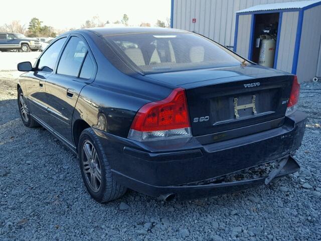 YV1RS592262536250 - 2006 VOLVO S60 2.5T BLACK photo 3