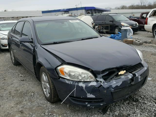 2G1WT55N889245397 - 2008 CHEVROLET IMPALA LT BLUE photo 1