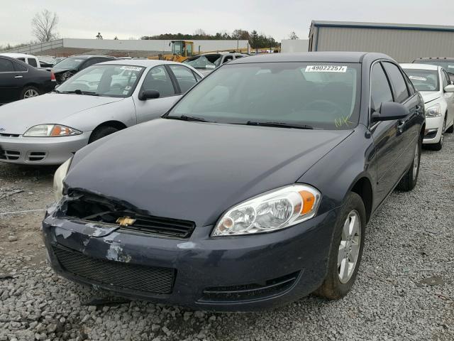 2G1WT55N889245397 - 2008 CHEVROLET IMPALA LT BLUE photo 2