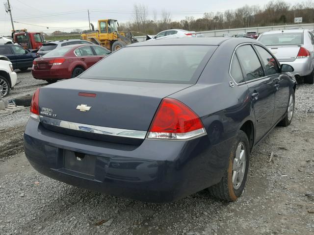 2G1WT55N889245397 - 2008 CHEVROLET IMPALA LT BLUE photo 4