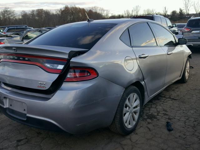 1C3CDFBB4ED708730 - 2014 DODGE DART SXT SILVER photo 4