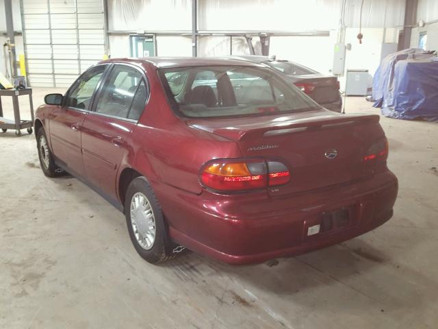 1G1ND52J12M700059 - 2002 CHEVROLET MALIBU MAROON photo 3