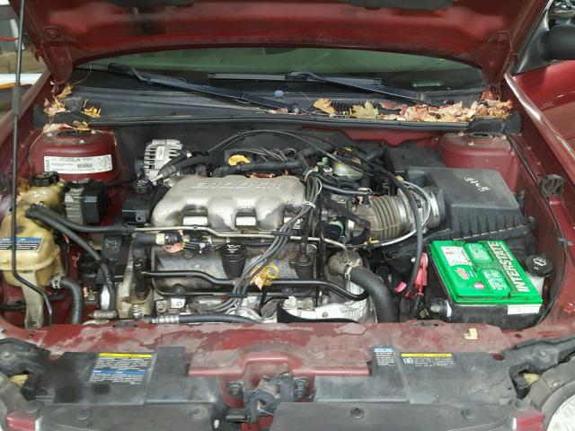 1G1ND52J12M700059 - 2002 CHEVROLET MALIBU მუქწითელი ფოტო 7